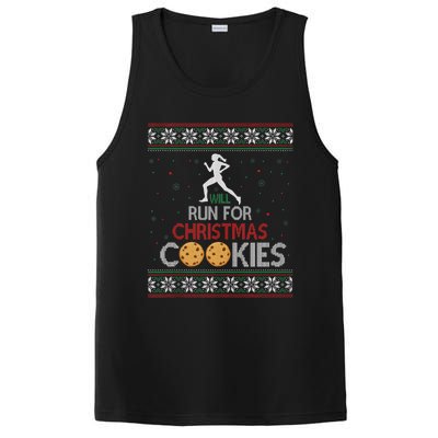 Will Run For Christmas Cookies Lady Runners Workout Gift PosiCharge Competitor Tank