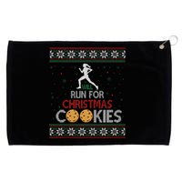 Will Run For Christmas Cookies Lady Runners Workout Gift Grommeted Golf Towel