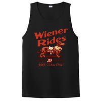 Wiener Rides Free Today Only Funny Wiener PosiCharge Competitor Tank