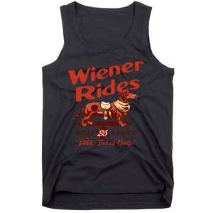 Wiener Rides Free Today Only Funny Wiener Tank Top