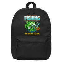 Wild River Fishing The River Is Calling Catch The Big Bass Since 1990 16 in Basic Backpack
