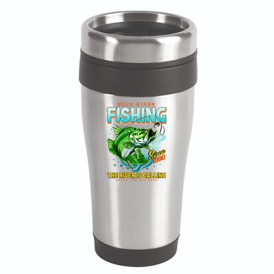 Wild River Fishing The River Is Calling Catch The Big Bass Since 1990 16oz Travel Tumbler