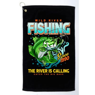 Wild River Fishing The River Is Calling Catch The Big Bass Since 1990 Golf Towel