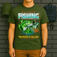 Wild River Fishing The River Is Calling Catch The Big Bass Since 1990 T-Shirt