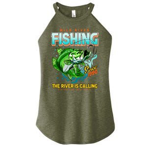 Wild River Fishing The River Is Calling Catch The Big Bass Since 1990 Women's Perfect Tri Rocker Tank