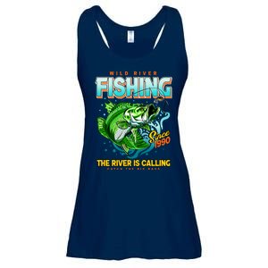 Wild River Fishing The River Is Calling Catch The Big Bass Since 1990 Ladies Essential Flowy Tank