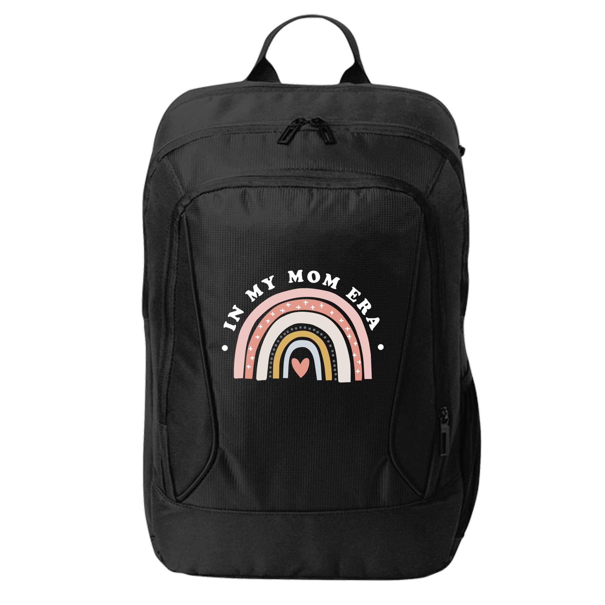 With Rainbow Funny Mother Gift City Backpack