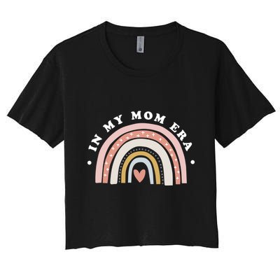 With Rainbow Funny Mother Gift Women's Crop Top Tee