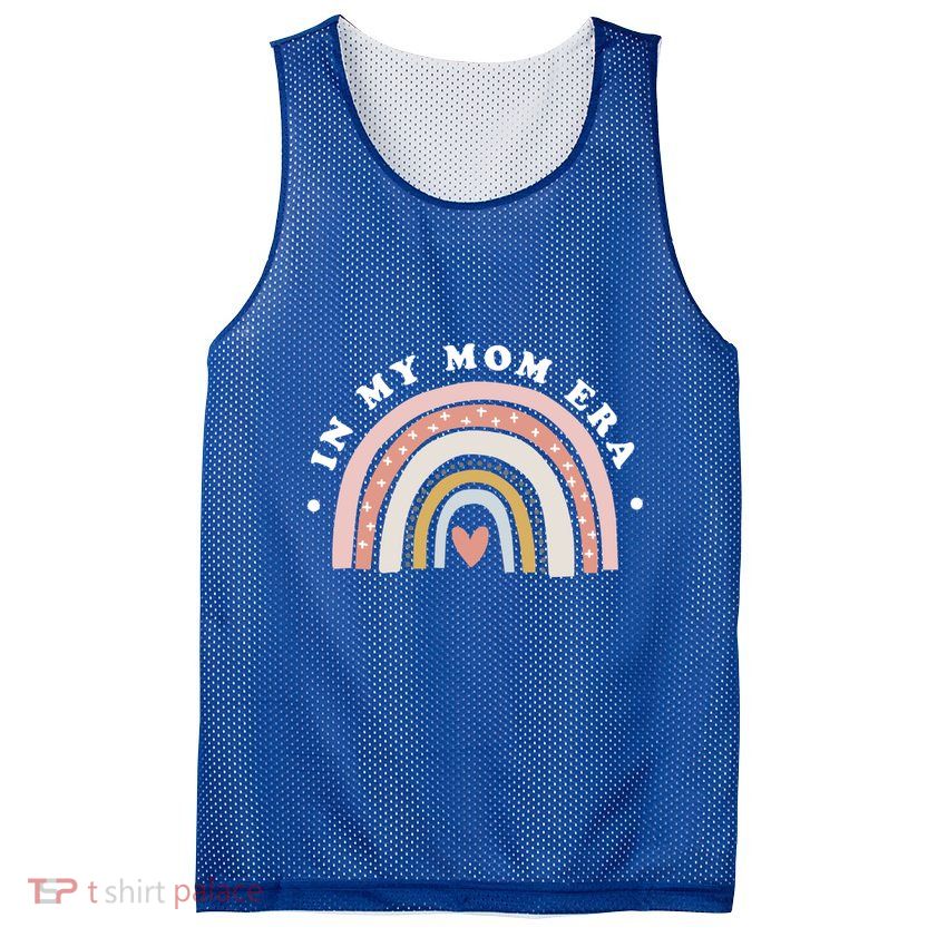 With Rainbow Funny Mother Gift Mesh Reversible Basketball Jersey Tank