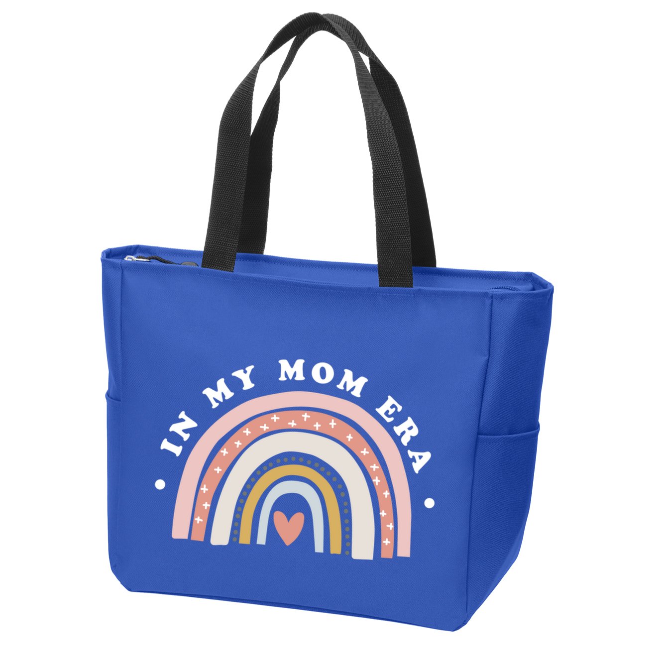 With Rainbow Funny Mother Gift Zip Tote Bag