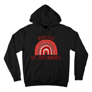 Wear Red For Hiv Aids Awareness Hiv Aids Hoodie