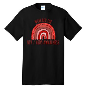 Wear Red For Hiv Aids Awareness Hiv Aids Tall T-Shirt