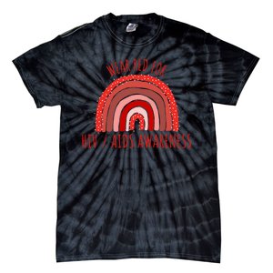 Wear Red For Hiv Aids Awareness Hiv Aids Tie-Dye T-Shirt