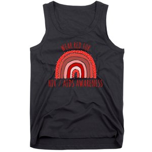 Wear Red For Hiv Aids Awareness Hiv Aids Tank Top