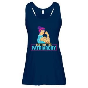 Womens Radical Feminist Feminism Destroy The Patriarchy Ladies Essential Flowy Tank