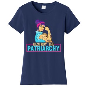 Womens Radical Feminist Feminism Destroy The Patriarchy Women's T-Shirt