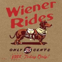 Wiener Rides Free Today Only Funny Wiener Dog Cotton Canvas Backpack