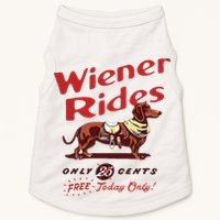 Wiener Rides Free Today Only Funny Wiener Dog Doggie Tank