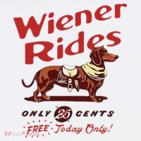 Wiener Rides Free Today Only Funny Wiener Dog T-Shirt
