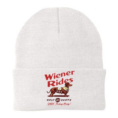 Wiener Rides Free Today Only Funny Wiener Dog Knit Cap Winter Beanie