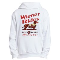 Wiener Rides Free Today Only Funny Wiener Dog Urban Pullover Hoodie