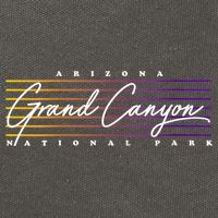 Retro Grand Canyon National Park Cotton Canvas Backpack