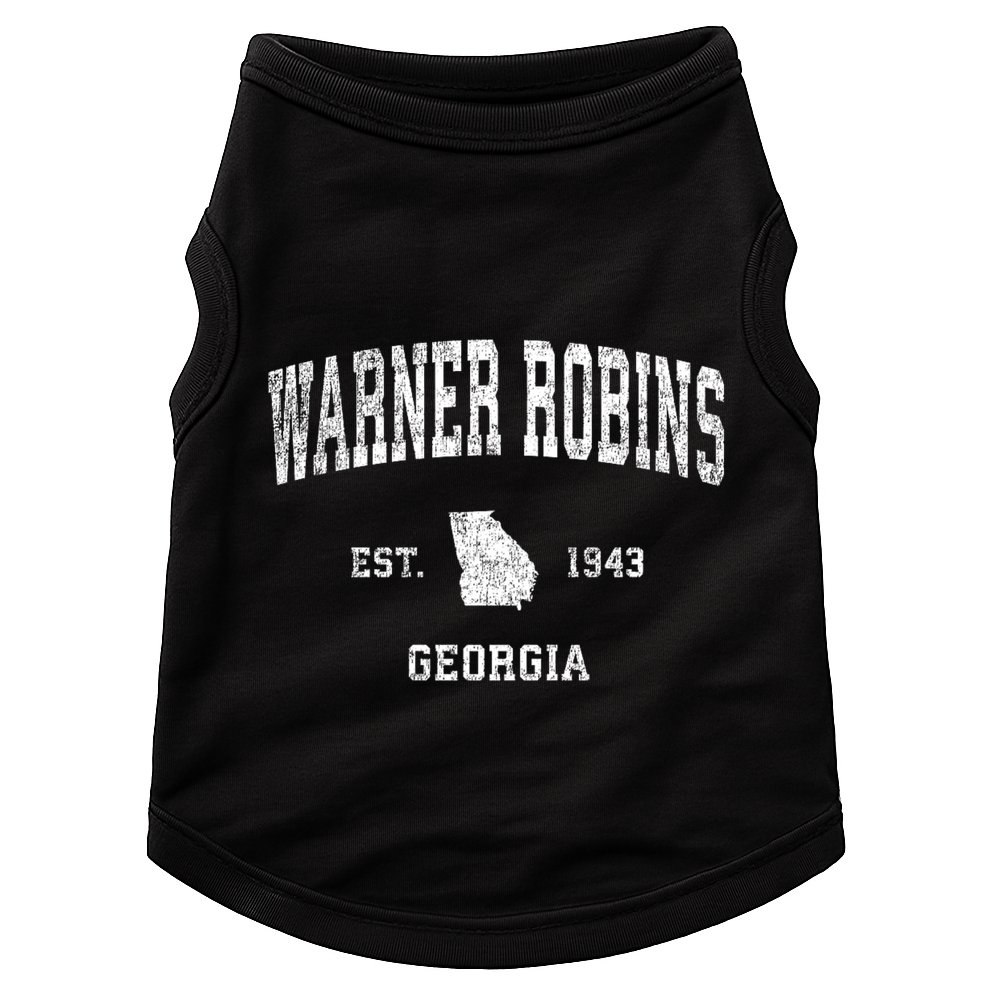 Warner Robins Georgia Ga Vintage Sports Doggie Tank