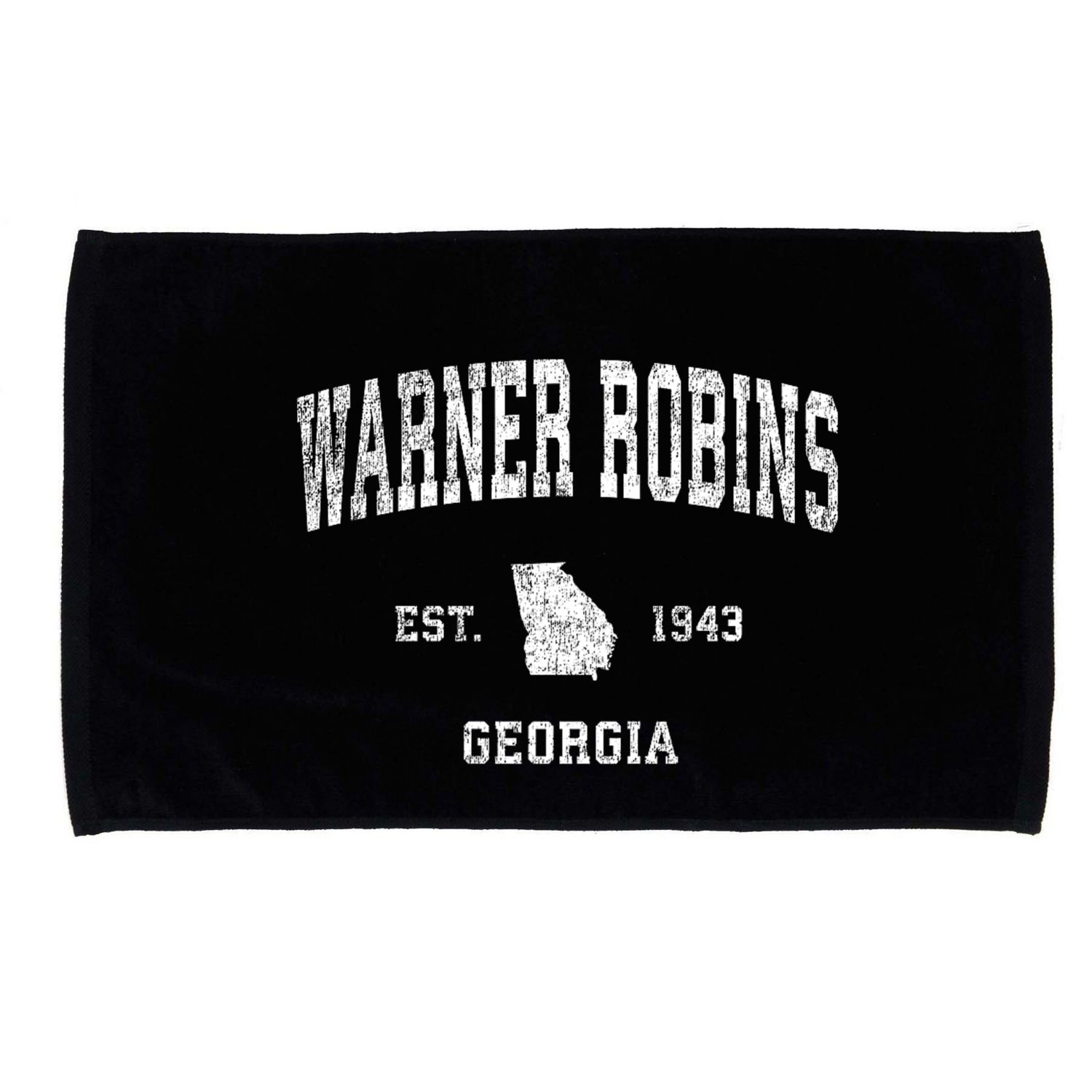 Warner Robins Georgia Ga Vintage Sports Microfiber Hand Towel