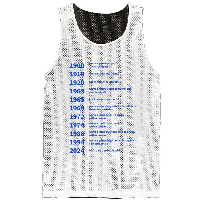 Women Rights Gained By Date Motivation Mesh Reversible Basketball Jersey Tank