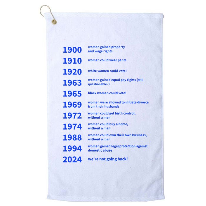Women Rights Gained By Date Motivation Golf Towel
