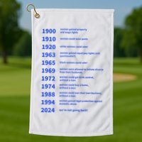 Women Rights Gained By Date Motivation Golf Towel