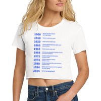 Women Rights Gained By Date Motivation Crop Top