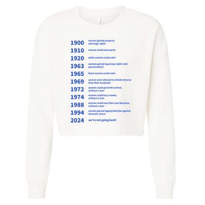 Women Rights Gained By Date Motivation Cropped Pullover Crew
