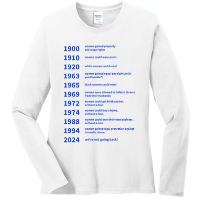 Women Rights Gained By Date Motivation Ladies Long Sleeve Shirt