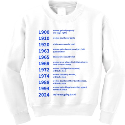 Women Rights Gained By Date Motivation Kids Sweatshirt