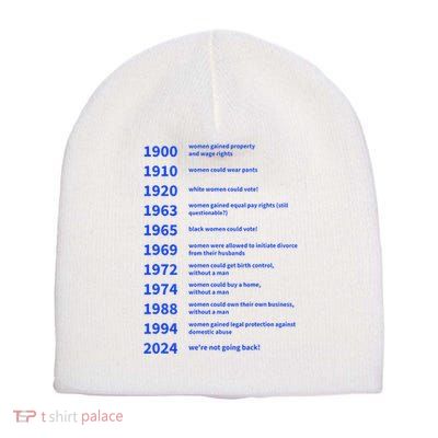 Women Rights Gained By Date Motivation Short Acrylic Beanie