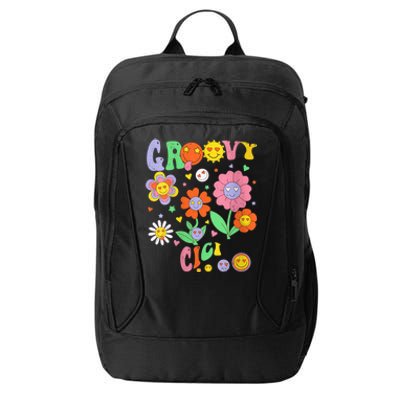 Wo Retro Groovy Cici Groovy Birthday Party Matching Family City Backpack