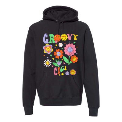 Wo Retro Groovy Cici Groovy Birthday Party Matching Family Premium Hoodie