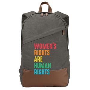 Wos Rights Hu Rights Feminist Gender Equality Gift Cotton Canvas Backpack