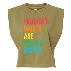 Wos Rights Hu Rights Feminist Gender Equality Gift Garment-Dyed Women's Muscle Tee