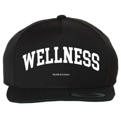 Wellness Retro Health Club Sporty 90s Athleisure Aesthetic Meaningful Gift Wool Snapback Cap