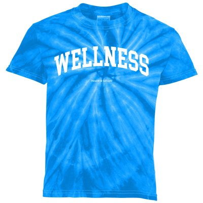 Wellness Retro Health Club Sporty 90s Athleisure Aesthetic Meaningful Gift Kids Tie-Dye T-Shirt