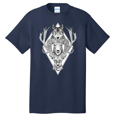 Wolf Ram Hart Tall T-Shirt