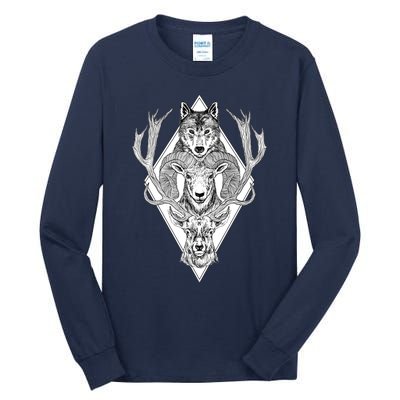 Wolf Ram Hart Tall Long Sleeve T-Shirt