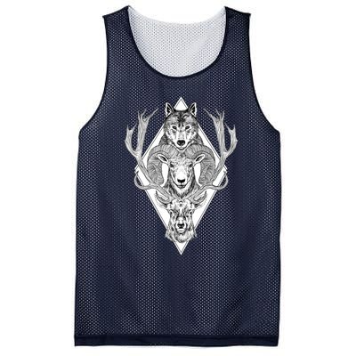 Wolf Ram Hart Mesh Reversible Basketball Jersey Tank