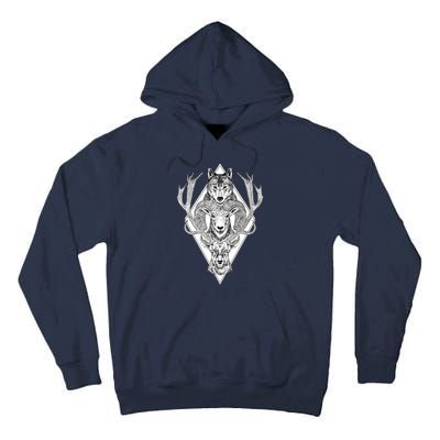 Wolf Ram Hart Tall Hoodie