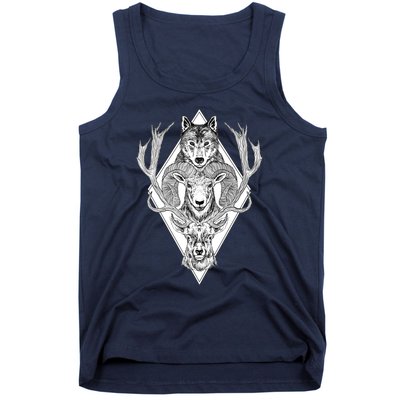 Wolf Ram Hart Tank Top