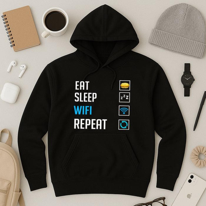 Wifi Router Internet Password Quotes Computer Wlan Hoodie