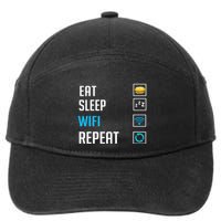 Wifi Router Internet Password Quotes Computer Wlan 7-Panel Snapback Hat