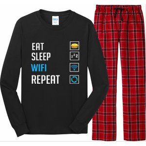 Wifi Router Internet Password Quotes Computer Wlan Long Sleeve Pajama Set